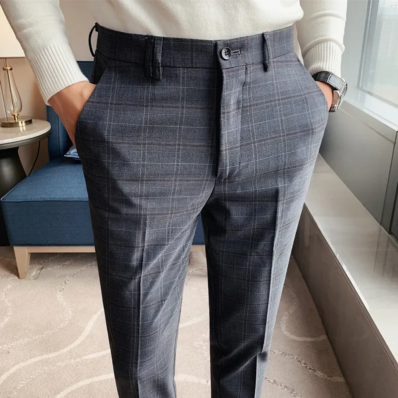 2024 Wedding Dress Pants for Men Business Suit Pant Casual Slim