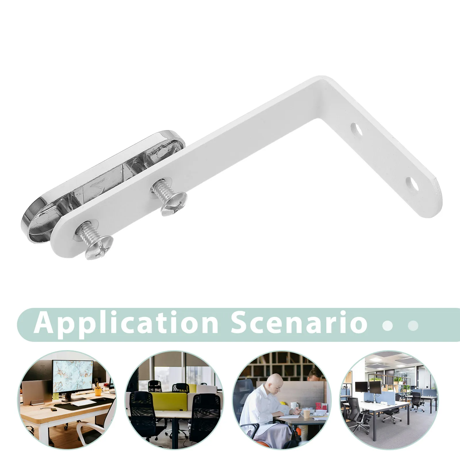 데스크 디바이더 클립 데스크탑 프라이버시 패널 클램프 L자형 파티션 배플 클램프 사무실 스크린 디바이더 고정형 데스크탑 패널