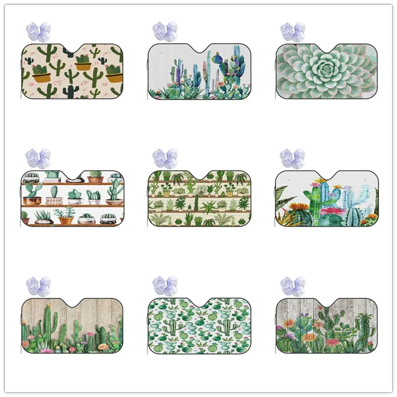 

Универсальный солнцезащитный козырек на лобовое стекло автомобиля, солнцезащитный козырек С КАКТУСОМ для растений, складной солнцезащитный козырек для переднего окна