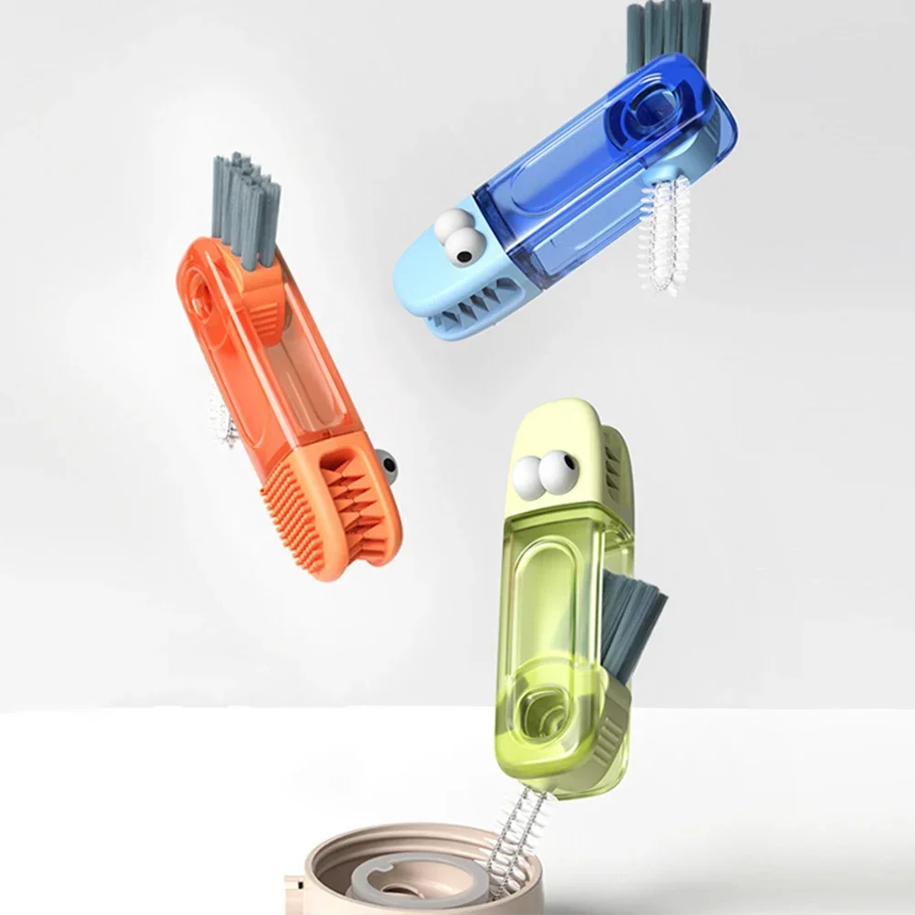 3 In 1 Multifunctional Tiny Bottle Cup Lid Detail Brush Straw Cleaner Tools Household Kitchen Cleaning Tool_voghion.com