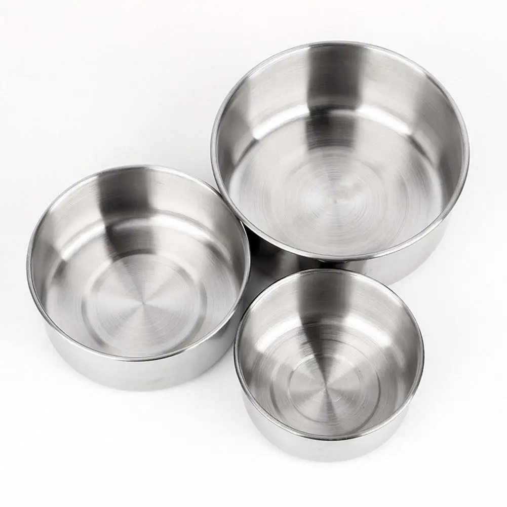 Pet Feeder Stainless Steel Anti-gnawing Food Water Feeding Bird Cup Bird Supplies For Parrot Myna Cat Dog parrot feeder bird feeder parrot feeding bowl