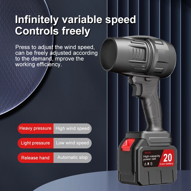 70mm Handheld Car Turbine Hair Dryer Cleaning Violent Air Gun Jet Fan Electric Powerful Blowers Snow Removal Dryer for Makita