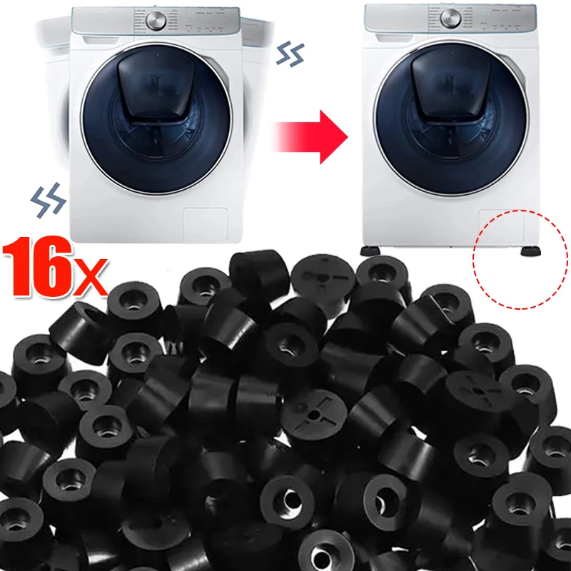 8/16PCS Rubber Furniture Pads Washing Machine Table Chair Leg Caps Non-slip Shock Absorption Pad Furniture Protector Accessories 8 16pcs rubber furniture pads washing machine table chair leg caps non slip shock absorption pad furniture protector accessories