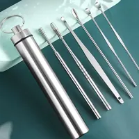 Ear Pick Six-piece Set Ear Cleaning Ear Picking Earpick Convenient Portable Portable Ear Pick Household Portable for Adults 2