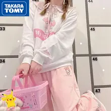 

Takara Tomy Hello Kitty Spring Summer Casual Pants Female Cute Soft Girl Student Loose All-match Sports Beam Feet Wide Legs