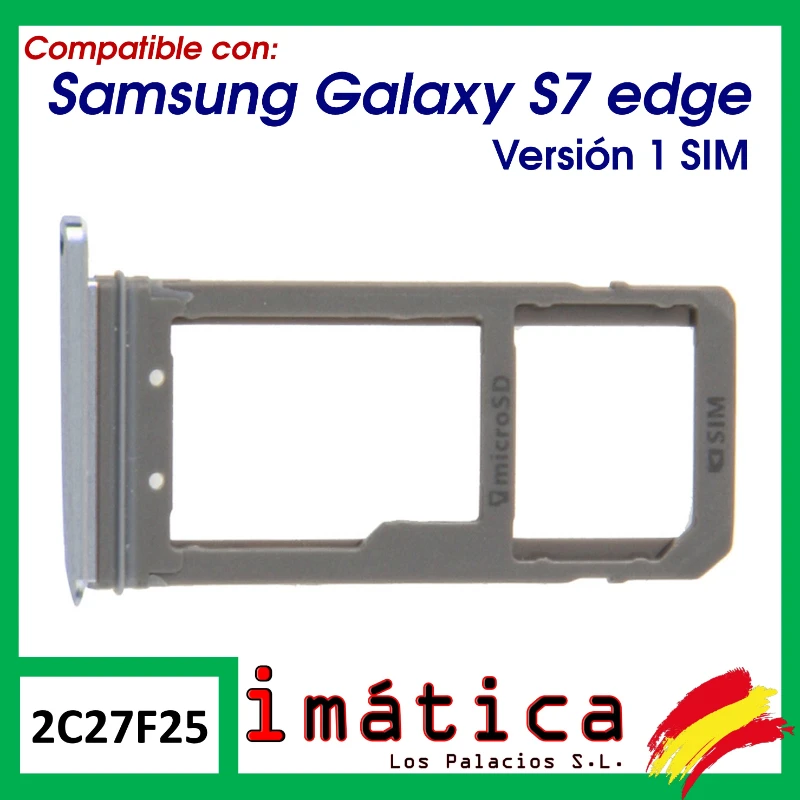 Лоток Sim / SD для Samsung S7 Edge (1 Sim) черный | Мобильные телефоны и аксессуары