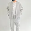Miyake Pleated Men Blazer Casual Coats Luxury Jacket Suit 2023 Spring New V-Neck One Button Designer Jackets 3