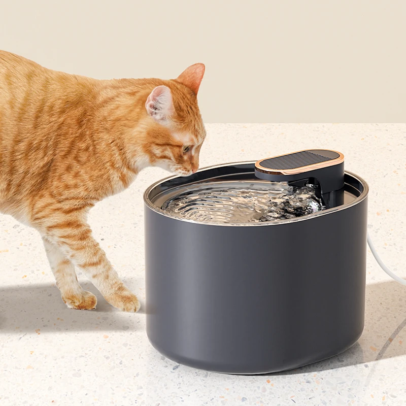 3L Automatic Cat Water Fountain with LED Light Ultra Silent USB Cats