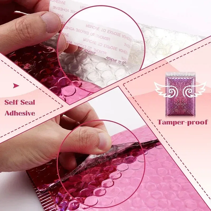 packaging-bubble-holographic-courier-waterproof-pcs-envelopes-100-mailer-envelope-laser-mailing-pink-bag-shipping-padded