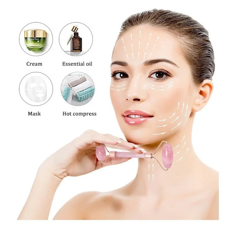 Gua Natural Jade Sha Board Scraping Plate Facial Massage Roller Face Skin Health Care Face Roller Massager Bod                 r_voghion.com