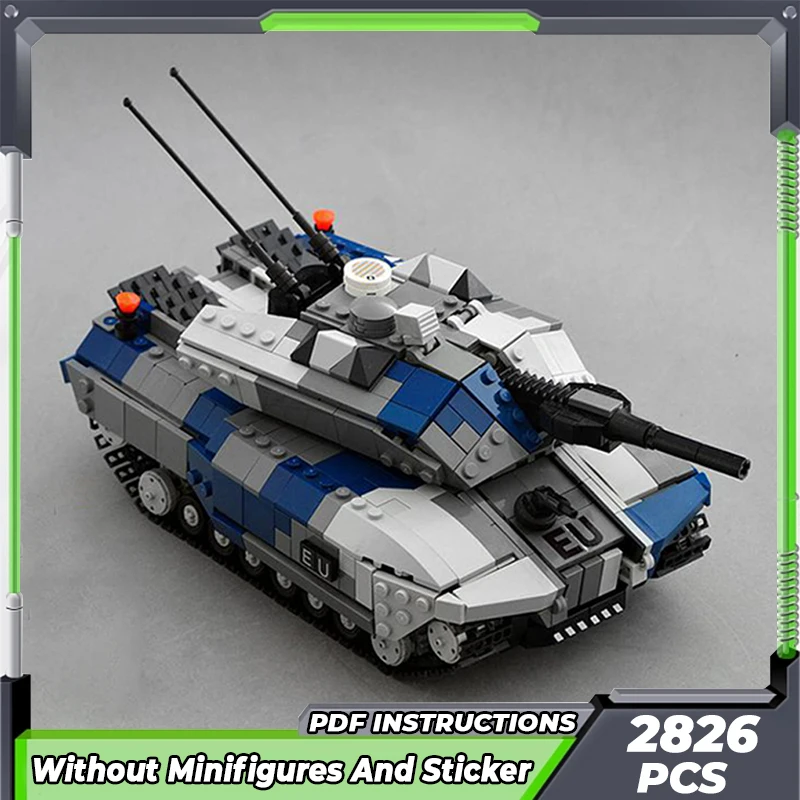 

Moc Building Bricks Military Model Challenger Main Battle Tank Technology Modular Blocks Gifts Toys For Children DIY Assembly