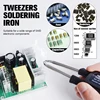 T12 Soldering Station STM 32 Chip Version 2.1 OLED Digital Adjust Temp 5pin Soldering Iron Handle Or Tweezers Handle AUTO Sleep 4