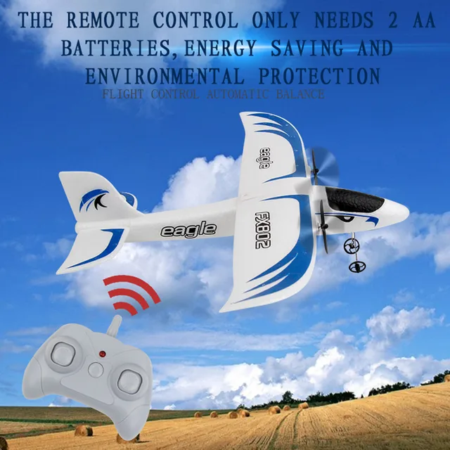 FX802 UAV RC Foam Aircraft 2.4G Radio Control Glider Remote Control Airplane For Boys Girls Model Toys Children Xmas Gift 2