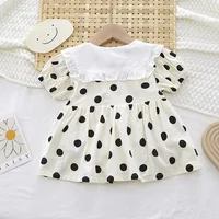 Summer Baby Boy Romper Girls Dress Sister Younger Brother Twins Clothes Toddler Newborn Infant Short Sleeve Dot Overalls Outfits 4