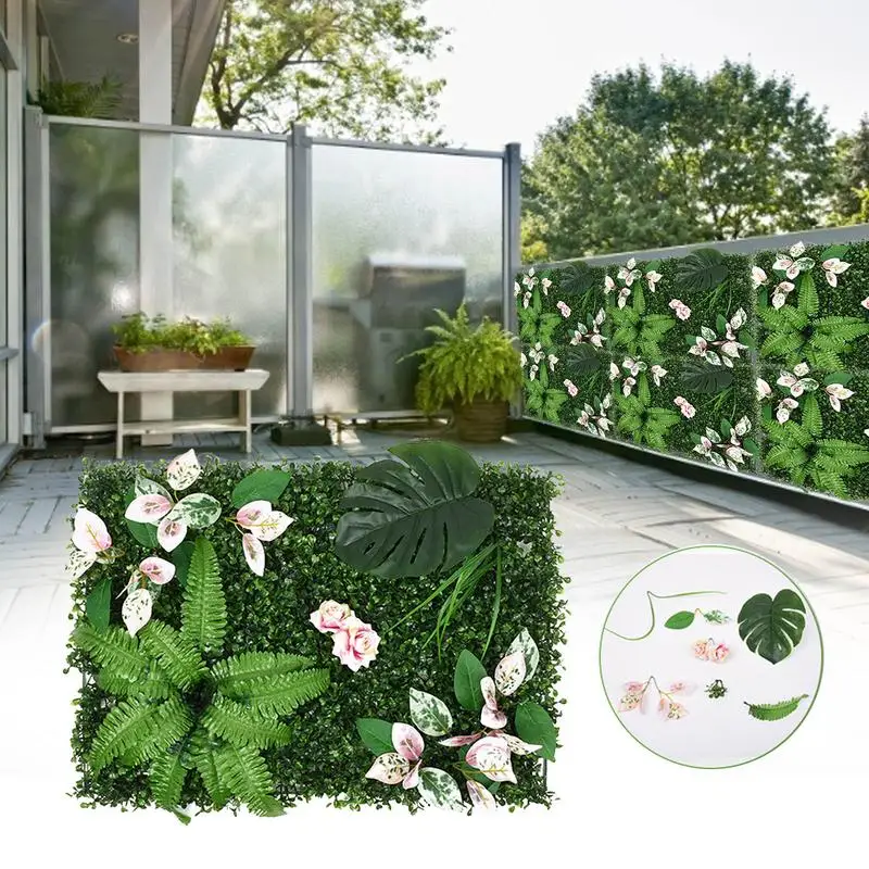 

Artificial Hedge Plant Green Wall Landscape Home Garden Decor Fake Plants Hanging Grass Greenery Wall Panels Garden Fence