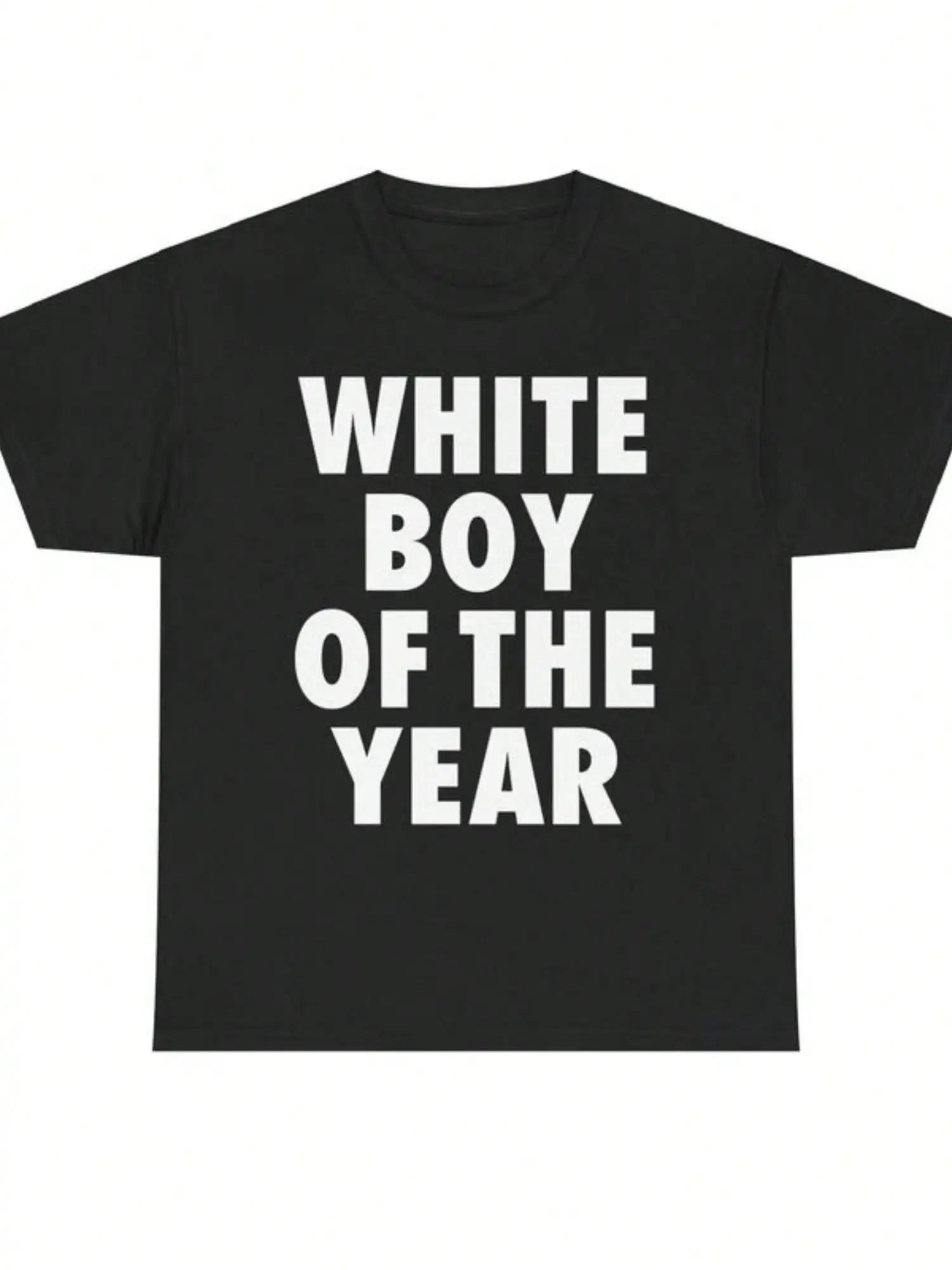 WHITE BOY OF THE YEAR SHIRT Men Women Oversized Summer Cotton Print Short Sleeve T-shirt Retro Casual Streetwear Vintage Tee Top 4