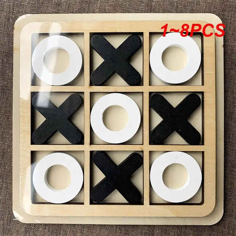 

1 ~ 8 шт. деревянные настольные игры с тактическим носком, досуг, интеллектуальные Семейные игры, забавная настольная игра, шахматы Xoxo для родителей и детей, шахматы Ox