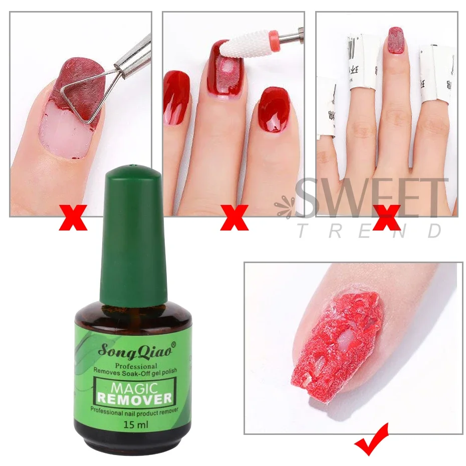 15ml Magic Burst Remover Nail Gel Soak Off Quickly Cleanser Lacquer Polish Degreaser Liquid Professional Easily Manicure Tools 2