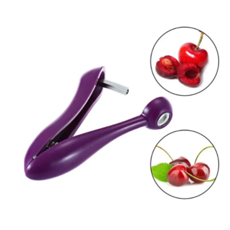 Kitchen Easy Core Seed Fast Enucleate Squeeze Fruit And Vegetable Tool Cherry Pit Remover_voghion.com