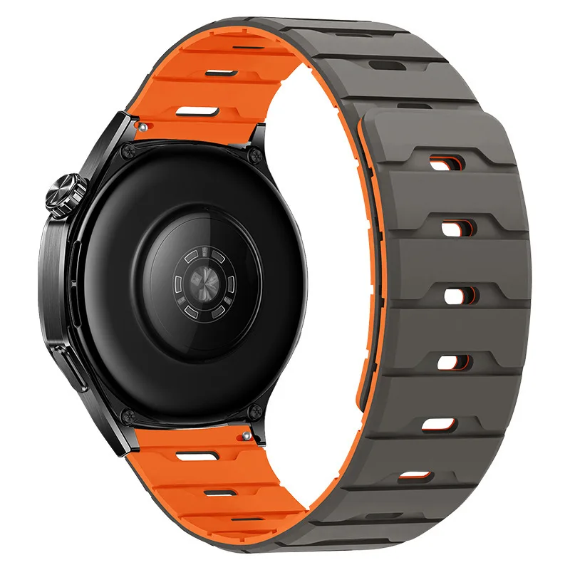 Magnetic Silicone Sport Wristband, 20mm/22mm