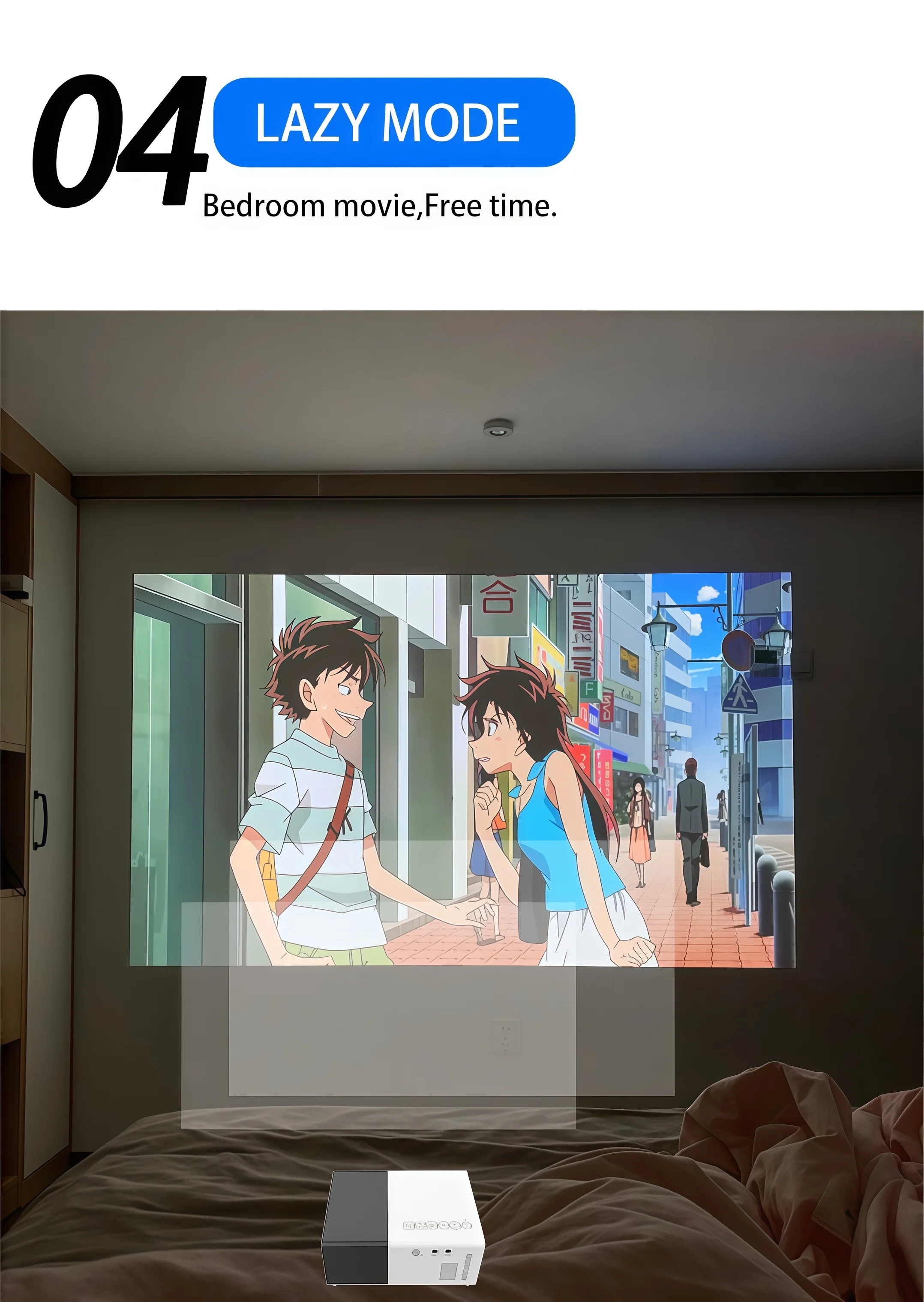 Mini Portable For Cartoon Outdoor LED Pico Movie Projector for Home Theater Kids