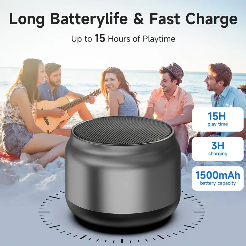 Bluetooth Speaker M1 Portable Mini BASS Music Stereo Surround USB Outdoor Subwoofer Audio Player Microphone