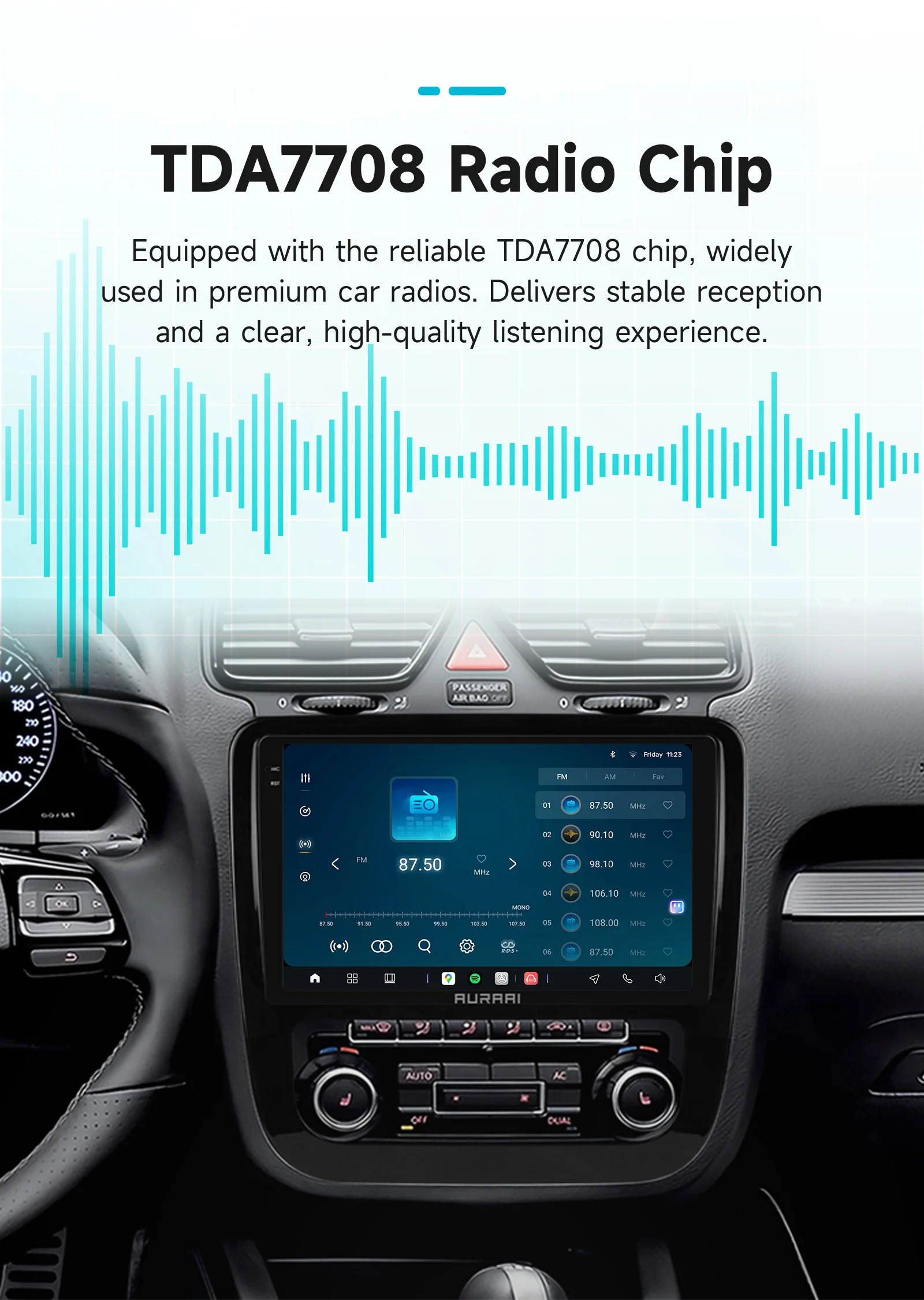 AURAAI 2K Auto-Intelligent-Bildschirm für VW Volkswagen Scirocco 2008-2013 Carplay Android Auto Radio GPS ADAS 360 Kamera Multimedia – Detail 22