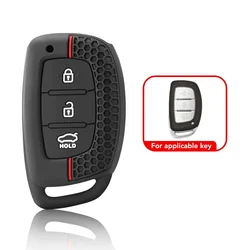 Silicone Car Smart Key Case Cover - Premium Protection and Style Accessories (3 Buttons)