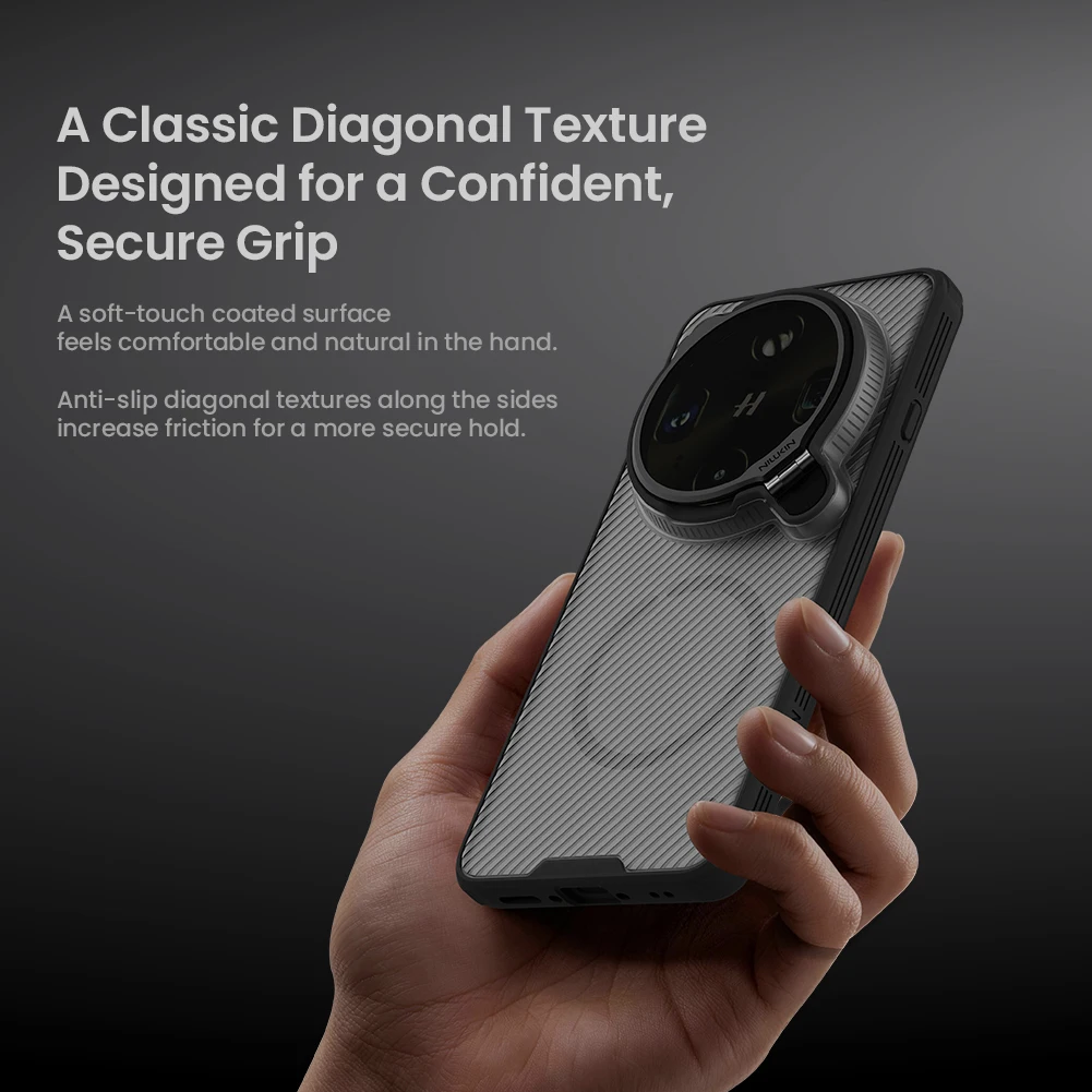 닐킨 OPPO Find X9 울트라 5G 케이스 마그네틱 캠쉴드 프롭 어댑트 렌즈 맥세이프 카메라 스탠드 보호 기능 360 백 커버