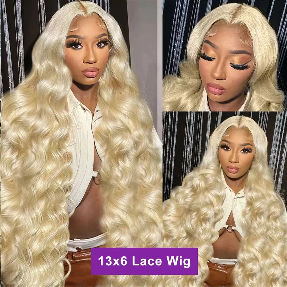 613 Blonde Lace Front Wig Human Hair Body Wave 13X6 Hd Lace Frontal Wig 13X4 Lace Front Human Hair Wig Hd Lace Wig For Women 3