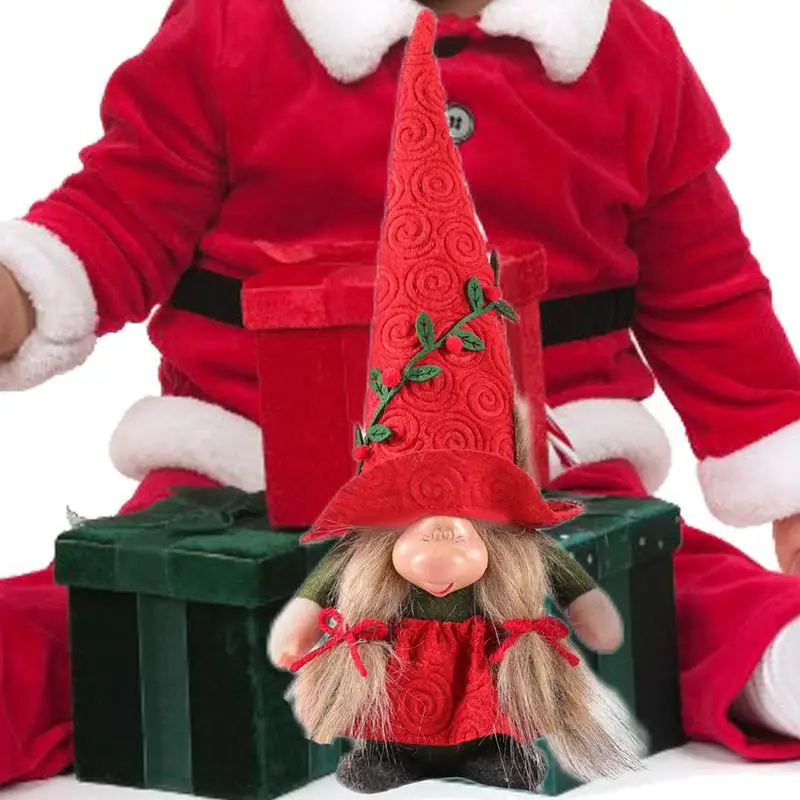 

Christmas Faceless Doll Christmas Pointed Hat Gnomes Decorations Christmas Gnome Plush Faceless Doll Standing Gnomes Doll