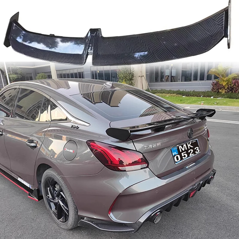 For-Morris-Garages-MG-5-GT-Black-Spoiler-Car-Trim-2021-2022-2023-Type-W ...