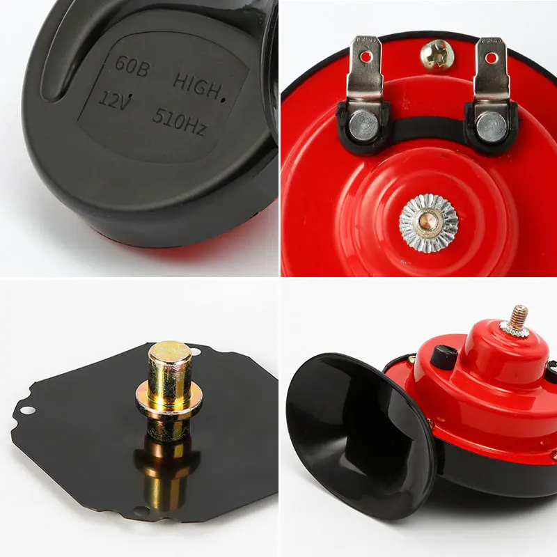 Universal Car Horn 12V Super Loud Electric Snail Train Horn Waterproof Horns Siren For Motorcycle Car Truck SUV Boat