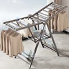 Aluminum Folding Butterfly Shape Clothes Drying Display Rack Outdoor Adjustable Cloth Stand Clothes Airer Dryer Rack 1