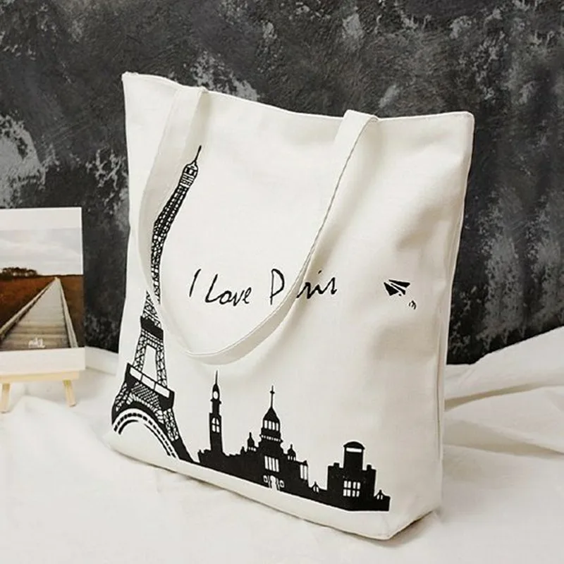 

MR.JULIET One-shoulder Canvas Bag Women's Literary Simple Messenger Cloth Bag Casual Portable Shopping Handbag