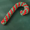 Christmas Dog Toys Braided Cotton Rope Candy Bones Pet Toy for Small Large Dog Bite Resistant Molar Teeth Cleaning Dog Chew Toys 5