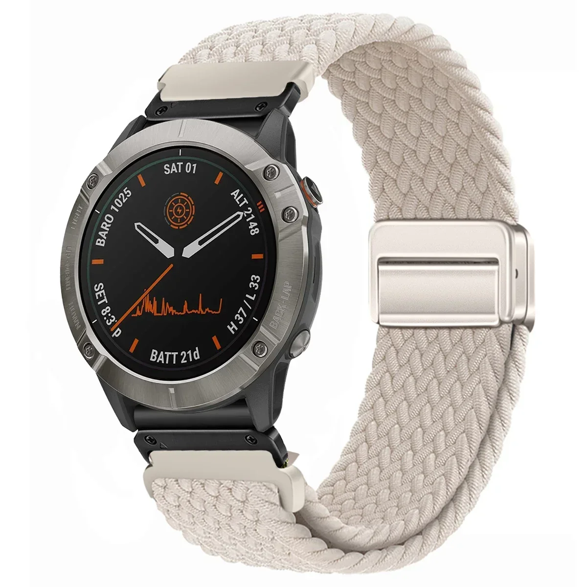 Enhanced Nylon QuickFit Smartwatch Strap - Universal 22/26mm Wristband