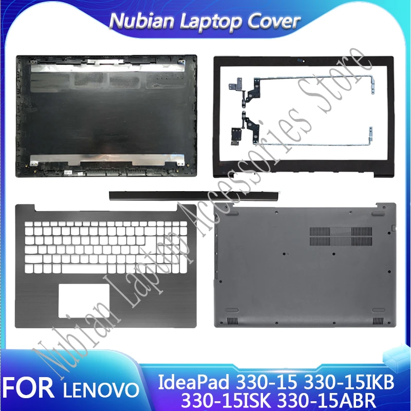 

For NEW Lenovo IdeaPad 330-15 330-15IKB 330-15ISK 330-15ABR Laptop LCD Back Cover/Front bezel/Hinges/Palmrest/Bottom Case Black