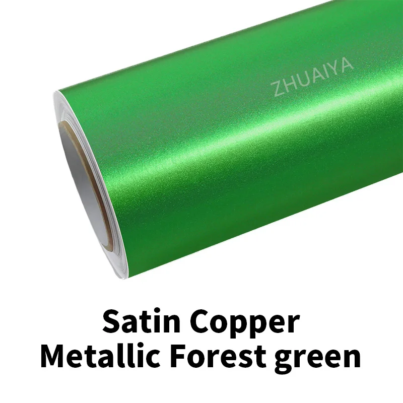 ZHUAIYA Copper Metallic Metallic Green Vinyl Wrap film wrapping film bright 152*18m quality