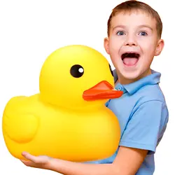Rubber Duck Giant Ducks Large Rubber Duck Gender Reveal Party Rubber Duck 13 Inch Duck Bath Toy for Baby Shower Birthday Party F