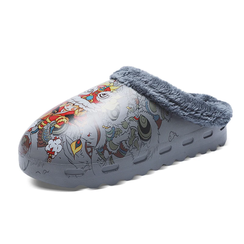 Nuovi Arrivi Scivoli Di Pelliccia Yzy Da Uomo Invernali Slip On Keep Warm Pantofole Di Cotone Pantofole Di Pelliccia Yzy Leggere Per Uomo Plus Size 39