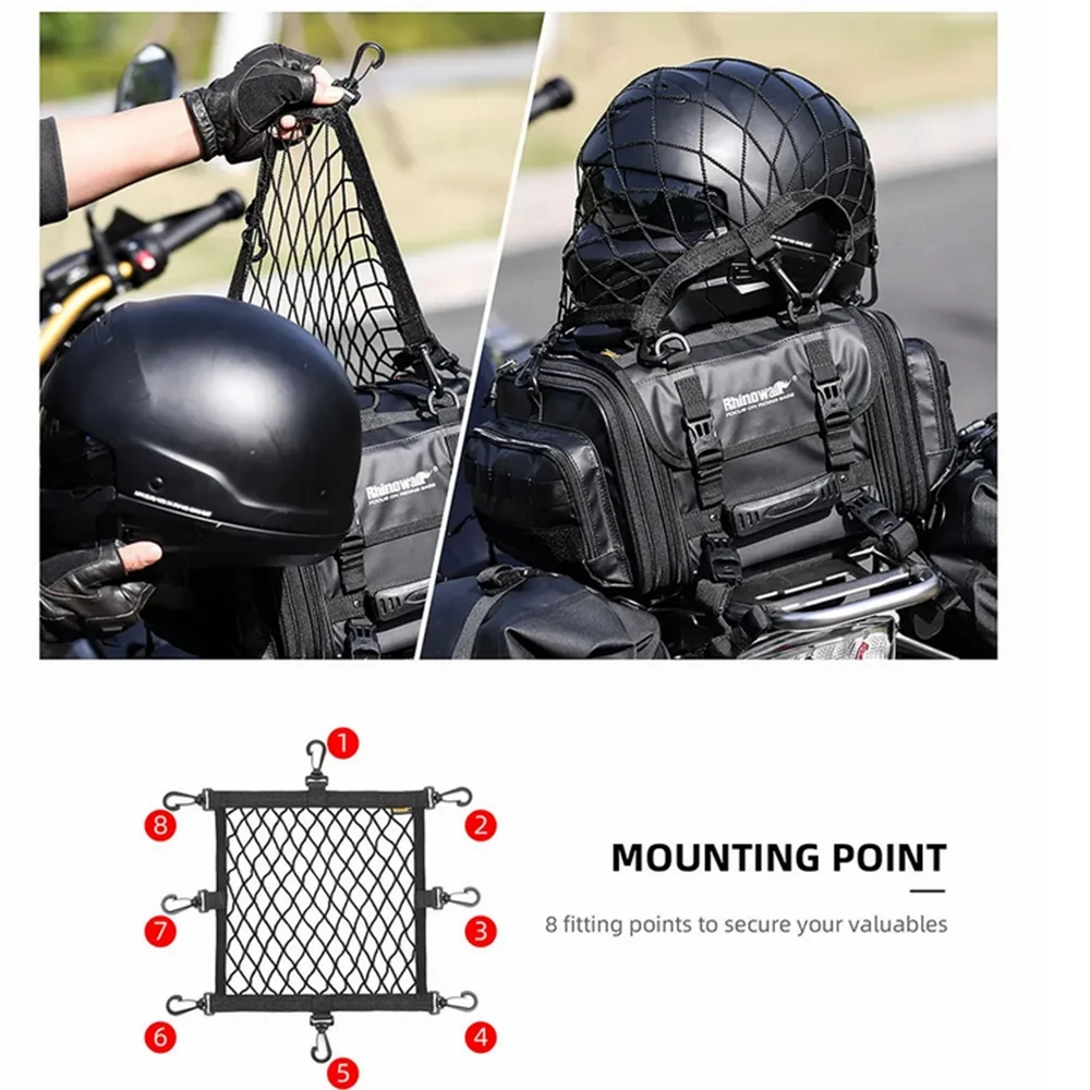 Universal Stretchable Helmet Items Protection Mesh Storage Accessories Net Bag Motorcycle Helmet Storage Duffel Bag Item Net