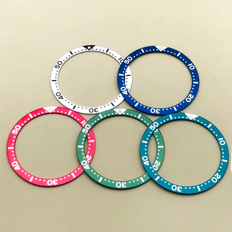 39Mm Skx Bezel Insert Flat Seiko Turtle Case Ring Adatto A Nh35 Nh36 6105 Custodie Per Orologi Tartaruga Sostituisci Le Parti Dell'Orologio Dell'Uomo 