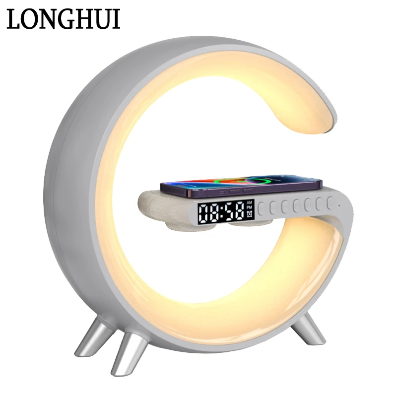 Led Moon Atmosphere Lamp App Control Rgb Night Lights Digital Alarm