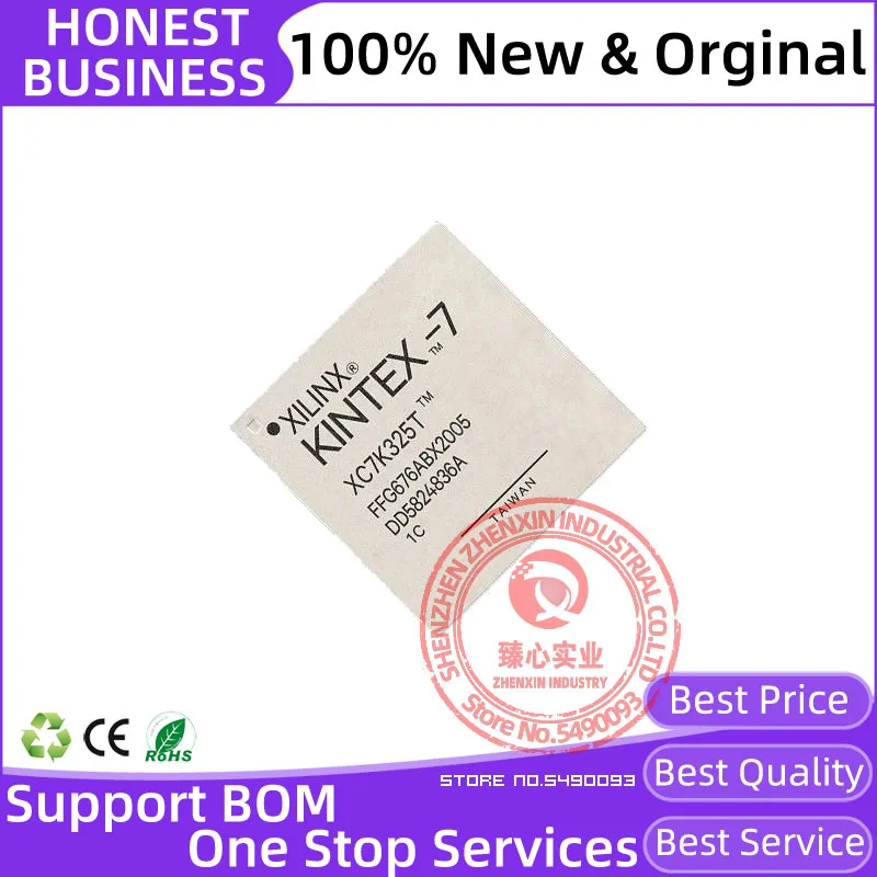 

XC7K325T Original Series XC7K325T-1FFG676C XC7K325T-2FFG676C FCBGA-676 FPGA 8 Transceiver Field Programmable Gate ArrayXC7K325