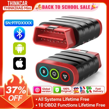 THINKCAR THINKDIAG MINI OBD2 Scanner Strumento diagnostico OE Sistema completo Scanner per auto per iOS Android Lettore di codici di guasto Aggiornamento gratuito
