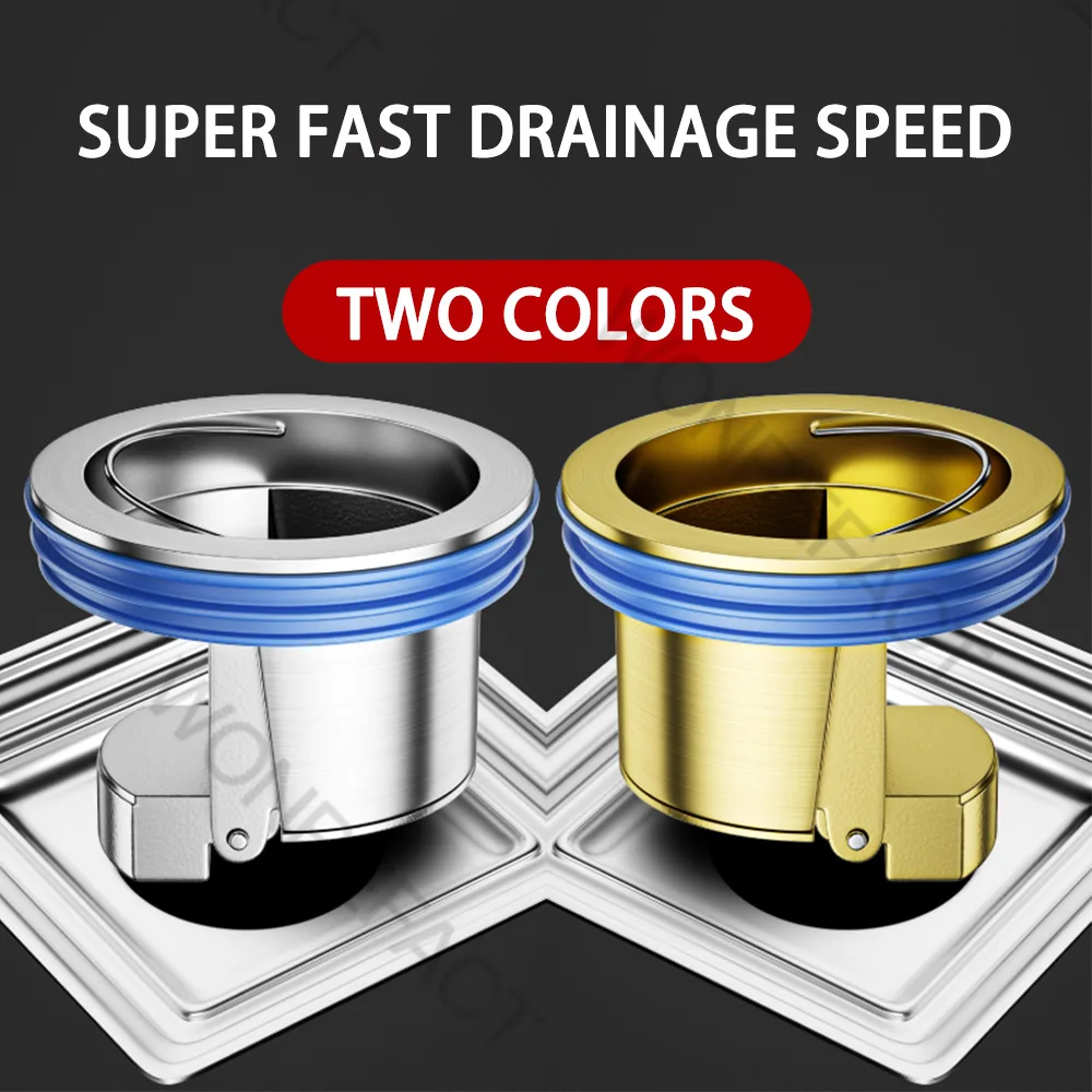 Floor Drain Core Brass Anti-odor Anti-insect Sewer Fast Drainage Bathroom Floor Drain Core Durable Fast Installation
