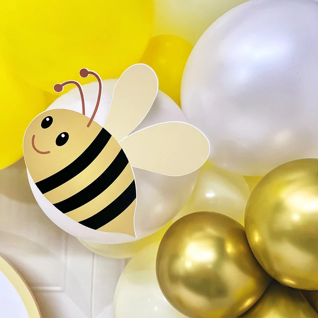 10pcs, Ballon Abeille En Aluminium Ballon Abeille Mini Ballon En