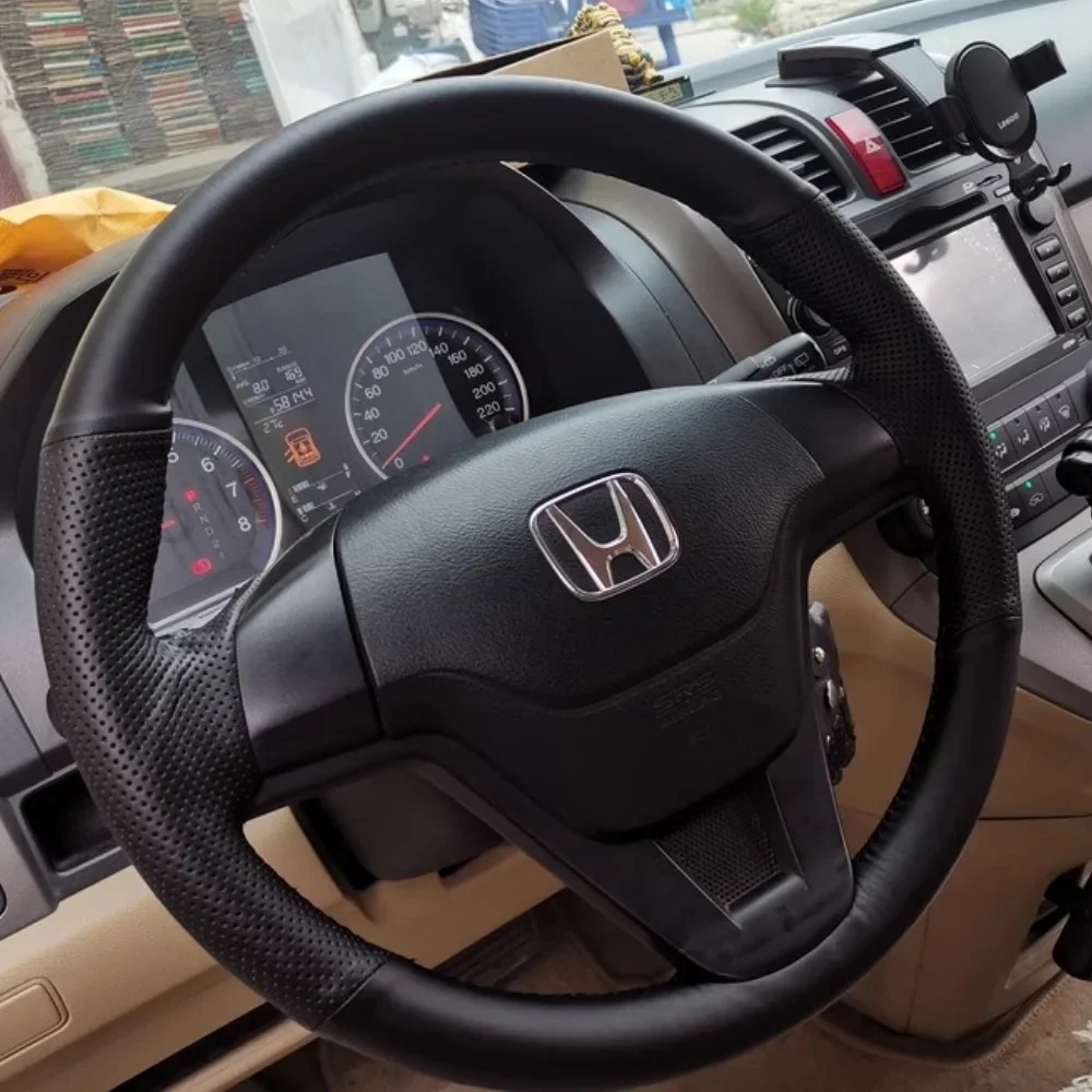DIY Auto Lenkrad Abdeckung Künstliche Leder Nicht-slip Für Honda CR-V CRV 2007 2008 2009 2010 2011 Auto innen Zubehör