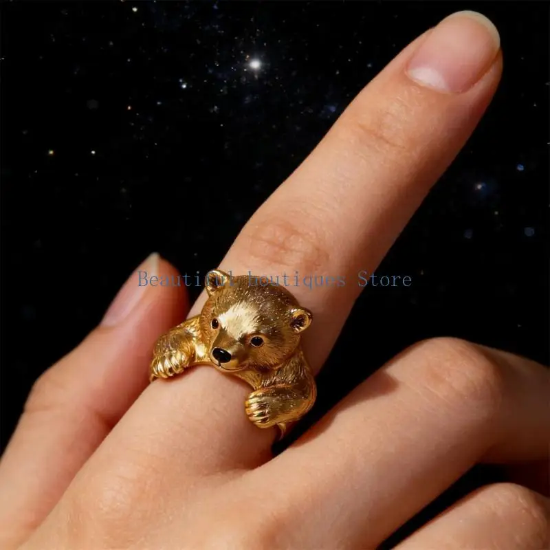 Anillo de Aleación Minimalista de Osito Sfd7e83d40842408e95c0d7d41d09a0dd9